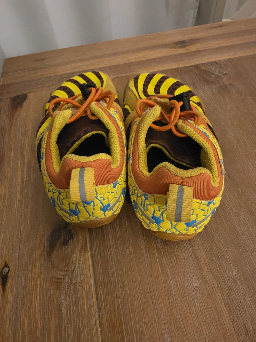 Toddler Saguaro Yellow & Orange Bearfoot Athletic Shoes ...Wide Toe Bed.